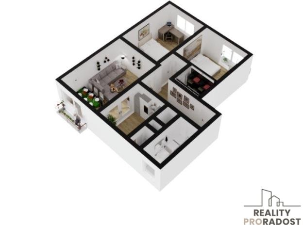 Prodej bytu 3+1, Jesenice, 92 m2