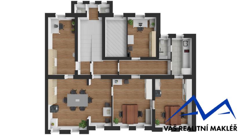 Pronájem kanceláře, Ostrava, Zengrova, 150 m2