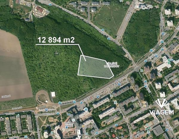 Prodej komerčního pozemku, Praha - Hlubočepy, 12894 m2