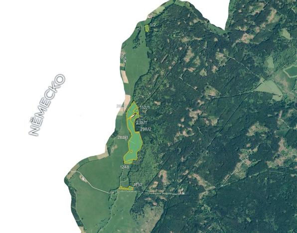 Prodej podílu louky, Halže, 113420 m2