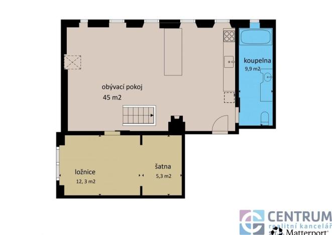 Prodej bytu 3+kk, Jablonec nad Nisou - Mšeno nad Nisou, 1. máje, 63 m2