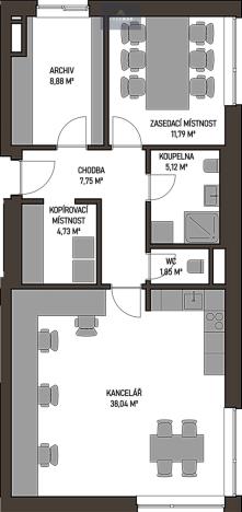 Prodej kanceláře, Ostrava - Mariánské Hory, 78 m2