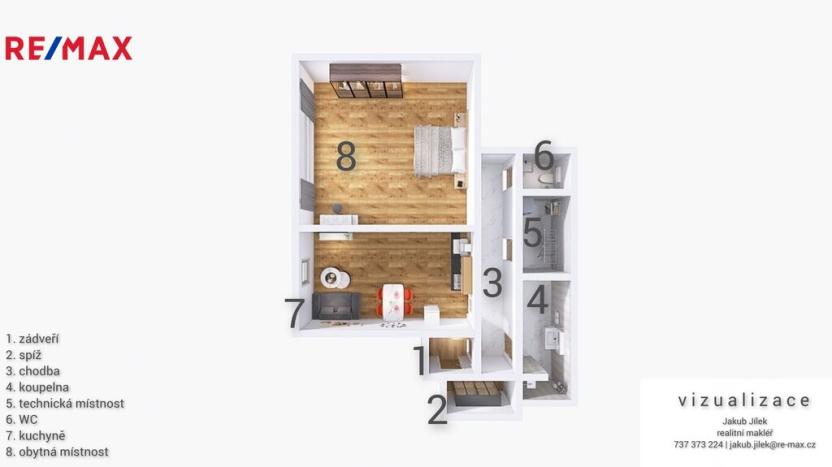 Pronájem bytu 2+kk, Zábřeh, Havlíčkova, 55 m2