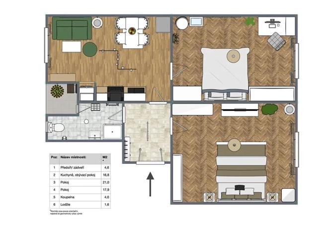 Prodej bytu 2+1, Praha - Libeň, Drahobejlova, 65 m2