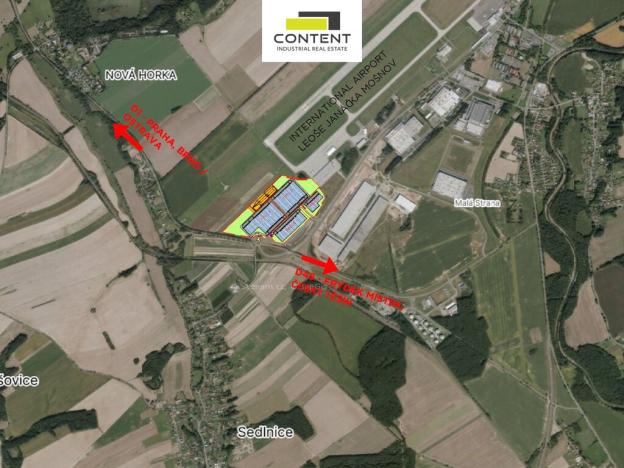 Pronájem skladu, Mošnov, 3500 m2