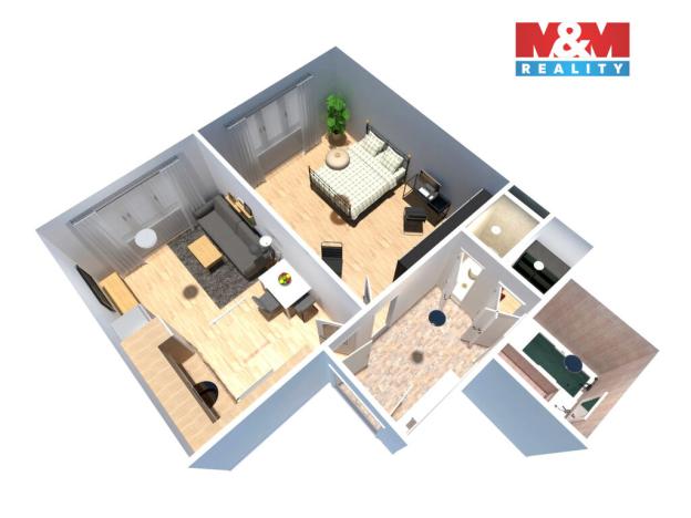 Prodej bytu 2+kk, Praha - Holešovice, Jirečkova, 52 m2