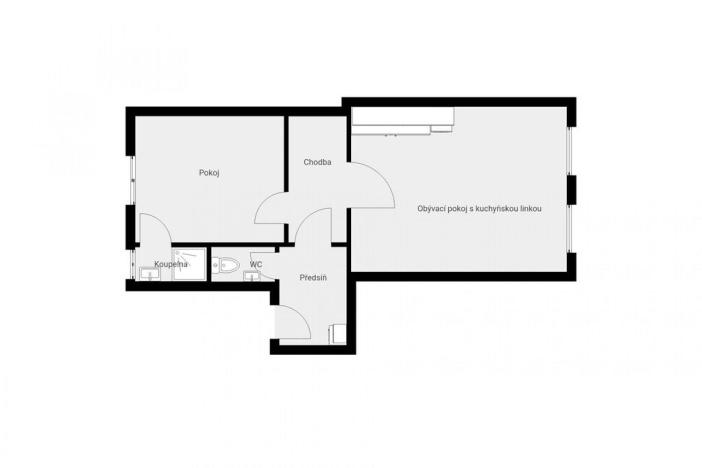 Pronájem bytu 2+kk, Hronov, T. G. Masaryka, 51 m2