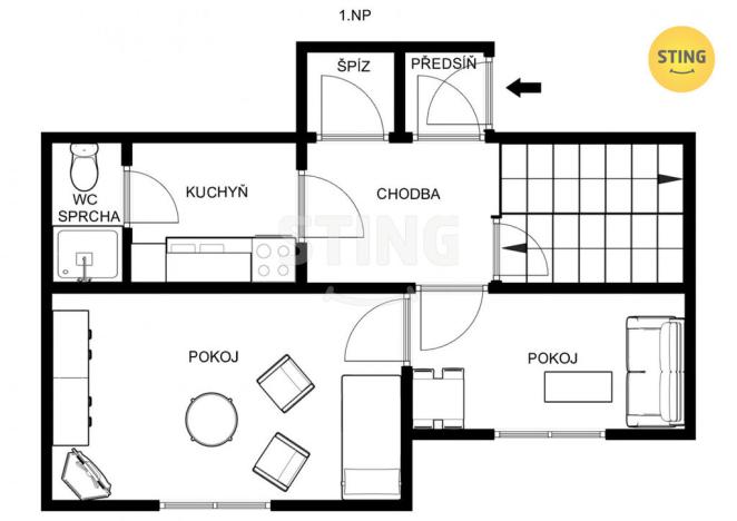 Prodej rodinného domu, Dolní Beřkovice, Nerudova, 200 m2