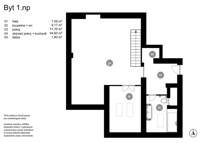 Prodej bytu 3+kk, Praha - Staré Město, Haštalská, 119 m2
