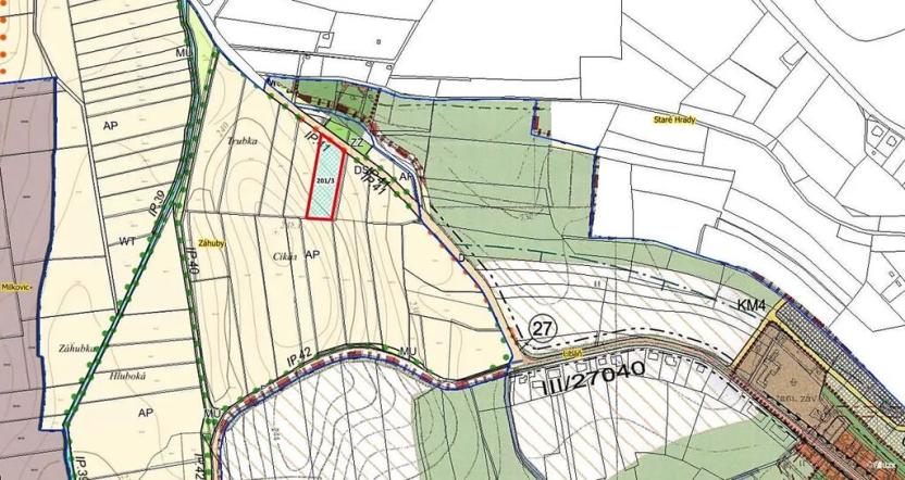 Prodej pole, Zelenecká Lhota, 4126 m2