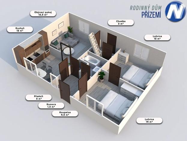 Prodej rodinného domu, Lhenice, Prachatická, 154 m2