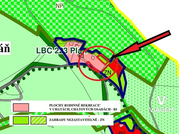 Prodej zahrady, Homole u Panny, 278 m2