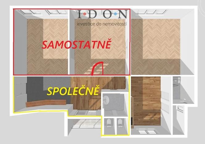 Pronájem kanceláře, Třinec, Staroměstská, 50 m2