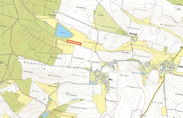 Prodej louky, Bernartice, 7851 m2