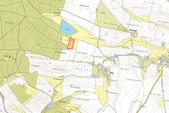 Prodej louky, Bernartice, 15444 m2