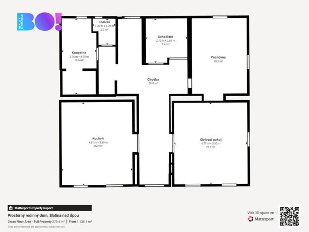 Prodej rodinného domu, Slatina nad Úpou, 239 m2