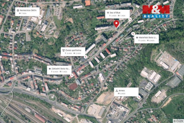 Prodej bytu 2+kk, Děčín, Dvořákova, 45 m2