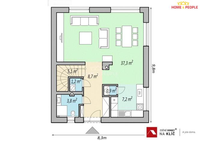 Prodej rodinného domu, Luhačovice, Mlýnská, 121 m2