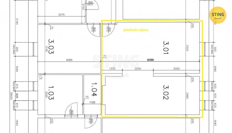 Pronájem komerční nemovitosti, Třinec, Pod břehem, 36 m2