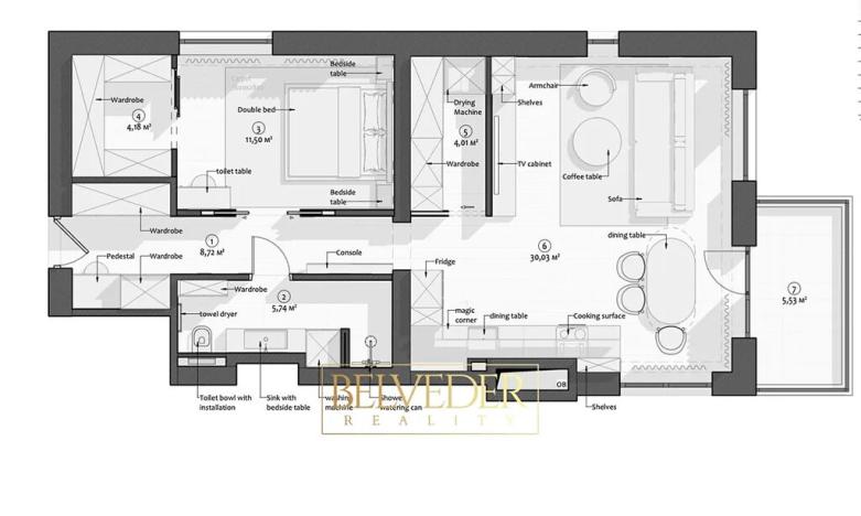Prodej bytu 2+kk, Teplice, Albrechtova, 70 m2