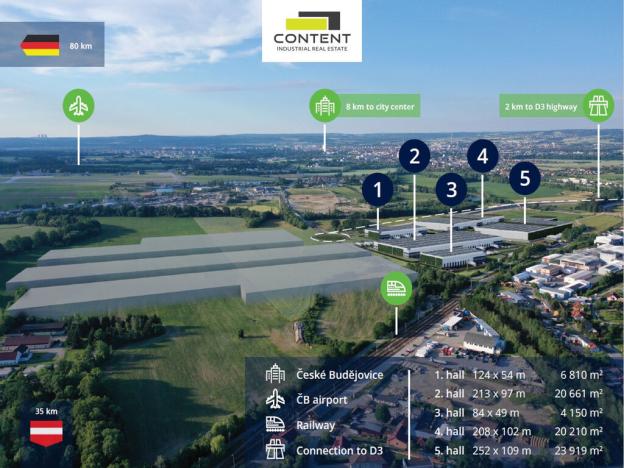 Pronájem skladu, České Budějovice - České Budějovice 7, Stradonická, 23919 m2