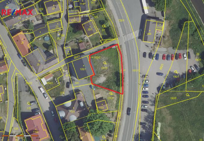 Prodej komerčního pozemku, Štěchovice, 585 m2