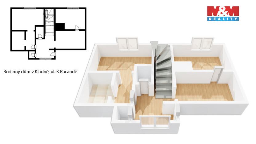 Prodej rodinného domu, Kladno - Rozdělov, K Racandě, 106 m2