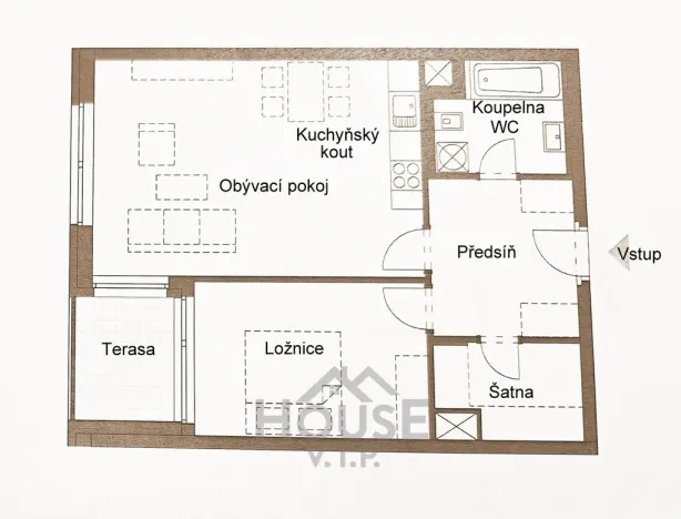 Prodej bytu 2+kk, Praha - Vysočany, Spojovací, 64 m2