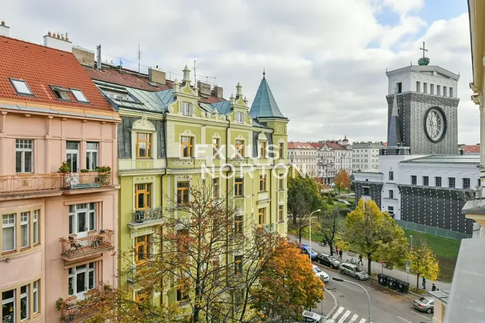 Pronájem bytu 3+kk, Praha - Vinohrady, náměstí Jiřího z Poděbrad, 93 m2