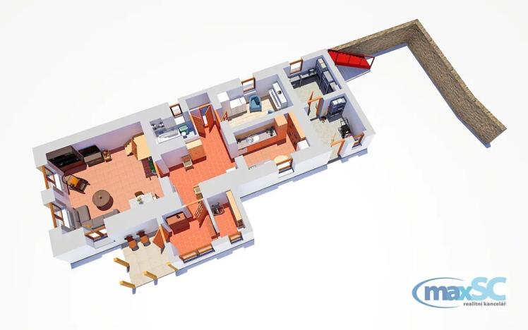 Prodej rodinného domu, Choteč, Malá Strana, 90 m2