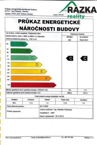Prodej bytu 3+kk, Benešov, Tyršova, 124 m2