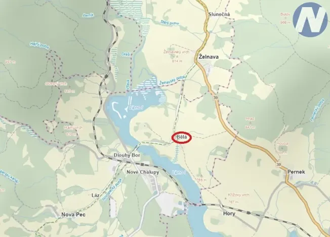 Prodej pozemku, Nová Pec, 258 m2