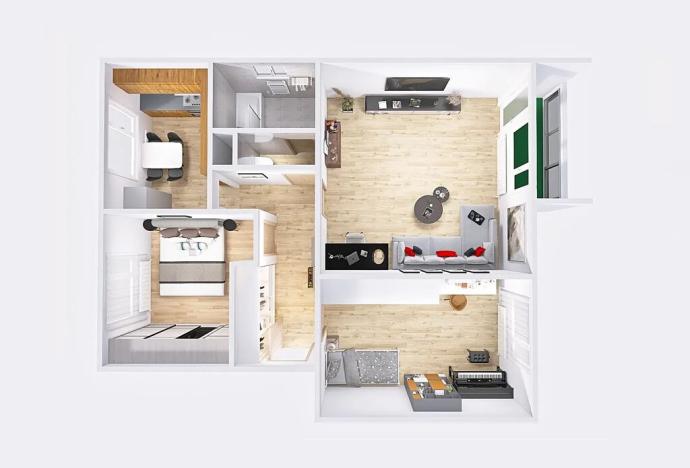 Pronájem bytu 3+1, Smržovka, Luční, 79 m2