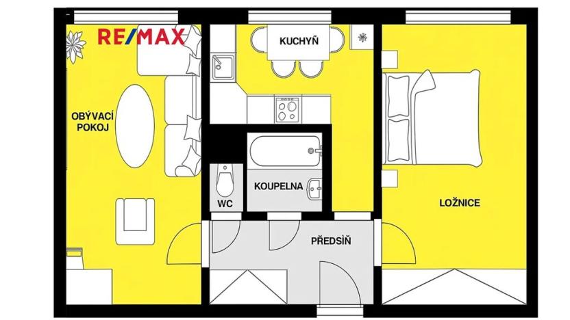 Prodej bytu 2+1, Praha - Břevnov, Fajmanové, 53 m2
