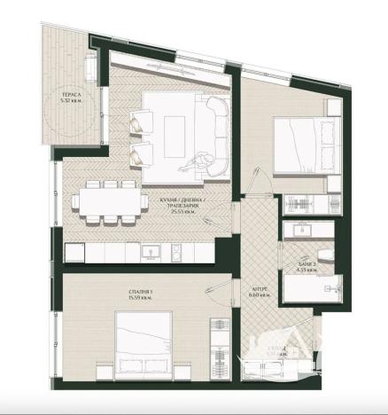 Prodej bytu 3+kk, Burgas, Bulharsko, 83 m2