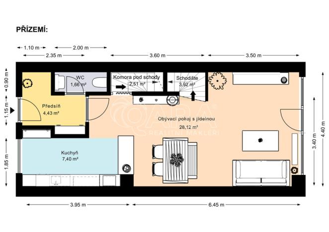 Pronájem rodinného domu, Buštěhrad, Ořešín, 106 m2
