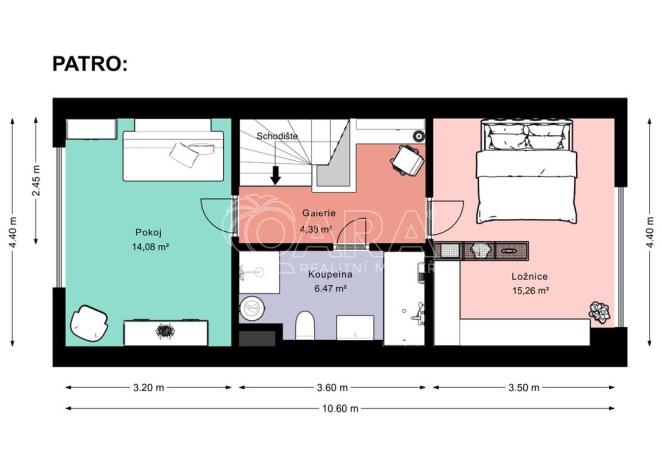 Pronájem rodinného domu, Buštěhrad, Ořešín, 106 m2
