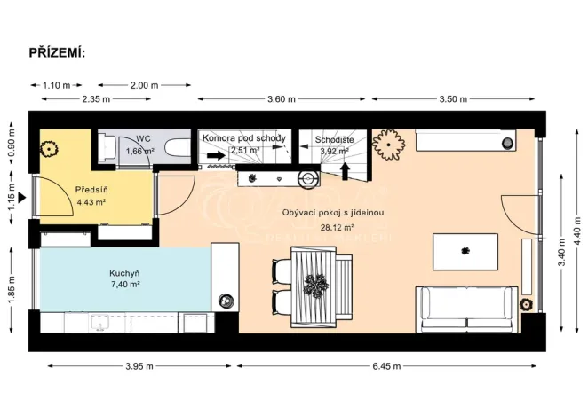 Pronájem rodinného domu, Buštěhrad, Ořešín, 106 m2