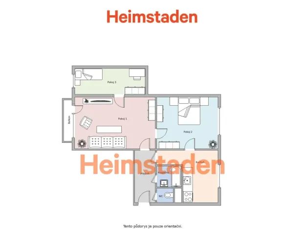 Pronájem bytu 3+1, Havířov - Město, Žákovská, 66 m2