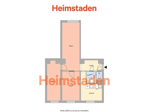 Pronájem bytu 3+1, Ostrava - Muglinov, Boční, 59 m2