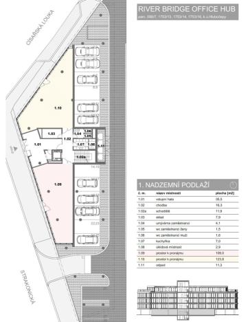 Pronájem kanceláře, Praha - Smíchov, Strakonická, 109 m2