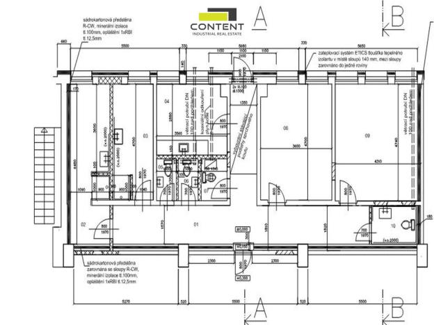 Pronájem výrobních prostor, Kladno - Dubí, Dubská, 1542 m2