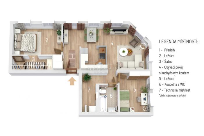 Prodej bytu 3+kk, Karlovy Vary - Drahovice, Vítězná, 75 m2