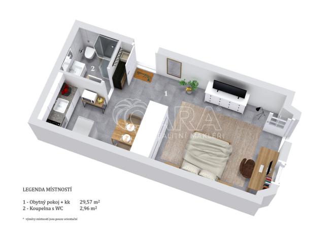 Pronájem bytu 1+kk, Benátky nad Jizerou - Benátky nad Jizerou I, Vaněčkova, 32 m2