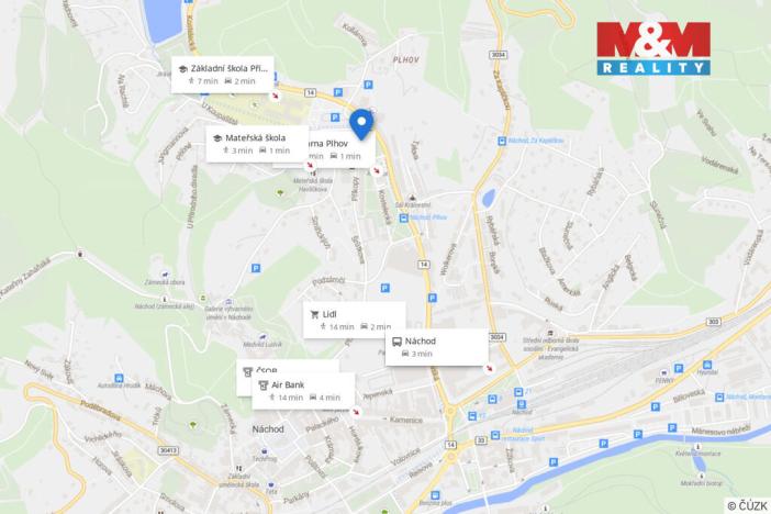 Pronájem bytu 1+1, Náchod, Příkopy, 32 m2