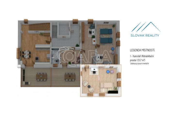 Pronájem kanceláře, Příbor, Místecká, 30 m2