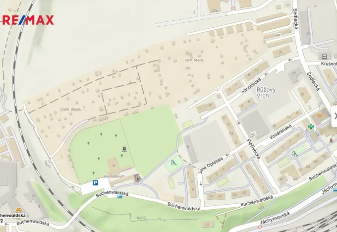 Prodej zahrady, Karlovy Vary, 376 m2