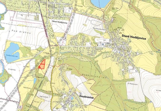 Prodej pole, Staré Hodějovice, 9685 m2