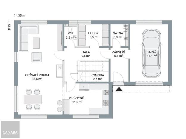 Prodej rodinného domu, Škvorec, 183 m2