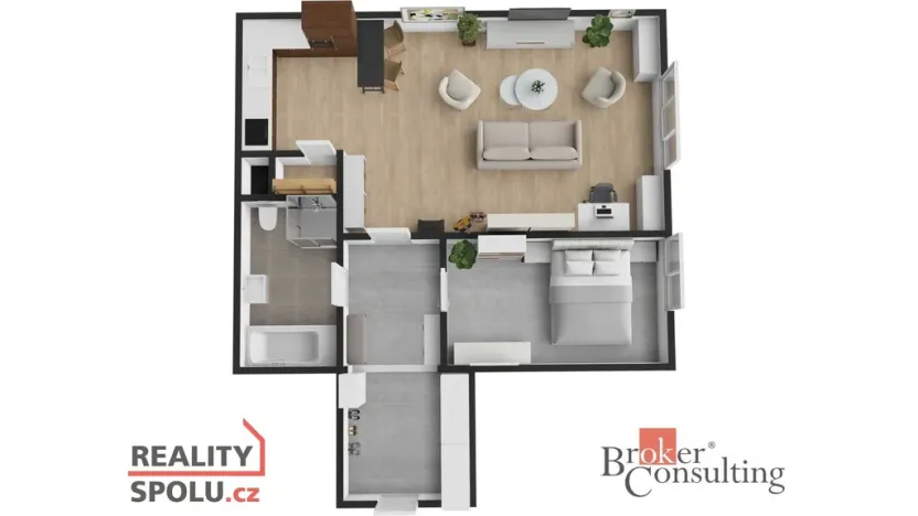 Prodej bytu 2+kk, Praha - Strašnice, Na hroudě, 71 m2